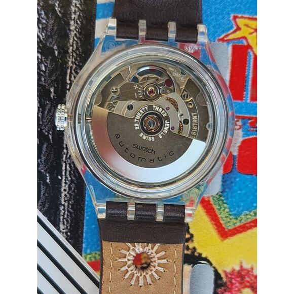Swatch watch CHARDON SAP101 1995 Automatic Swiss Made 23 Jewels New Old Stock - Picture 8 of 10